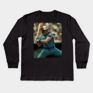 Gary Carter in Montreal Expos Kids Long Sleeve T-Shirt